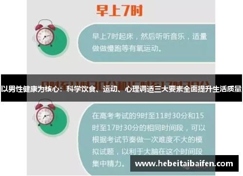 以男性健康为核心:科学饮食、运动、心理调适三大要素全面提升生活质量